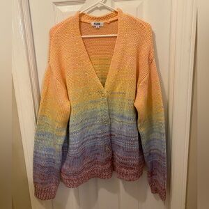 525 OMBRE RAINBOW CARDIGAN